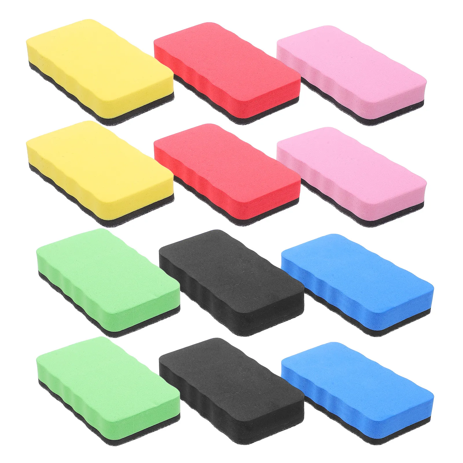 12Pcs Magnetic Whiteboard Erasers Eva Felt Classroom Dry Erase Board Eraser Bulk Pack Office Teacher Student White Board thumbnail 3
