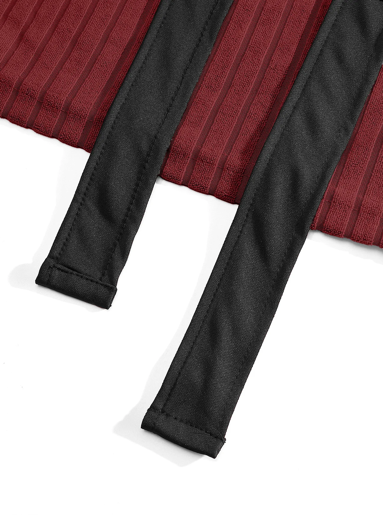 Men's Long Bathrobe with Belt - Soft Jacquard Weave, Solid Color, Shawl Collar, Pockets, Comfortable Lounge & Sleepwear thumbnail 6