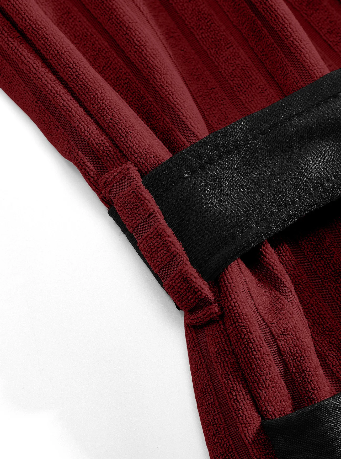 Men's Long Bathrobe with Belt - Soft Jacquard Weave, Solid Color, Shawl Collar, Pockets, Comfortable Lounge & Sleepwear thumbnail 4