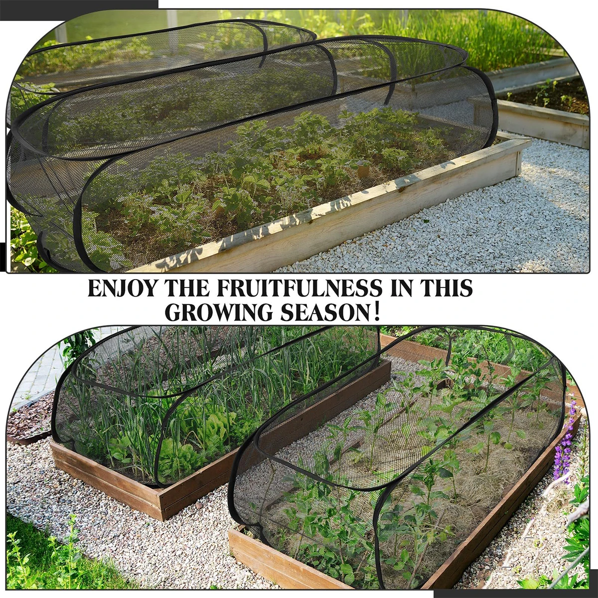 Pop Up Garden Mesh Plant Cover Seedlings Large Vegetable Supplies Indoor Gardening Greenhouse Accessories Plants Covers Products thumbnail 6