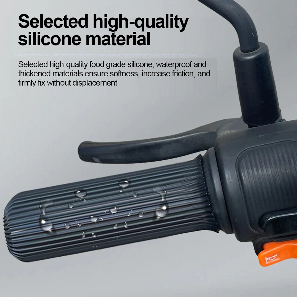 1/2pcs Universal Motorcycle Handlebar Brake Cover Non-Slip Silicone Motor Riding Equipment Protective Cover for Enhanced Grip thumbnail 3