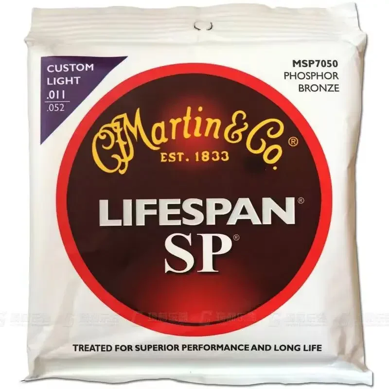 1 Set Acoustic Guitar String 80/20 Phosphor Bronze Alloy Guitar Strings MSP7100 MSP 7050 M140 M170 Optional Guitar Accessories thumbnail 2