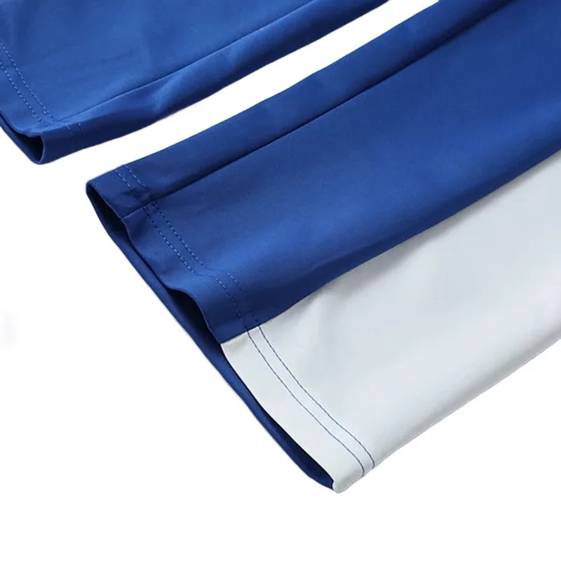 American Style Men Sports Joggers Healthy Fabric Elastic Waist Quick Dry Color Block Loose Long Pants For Male Running Training thumbnail 6