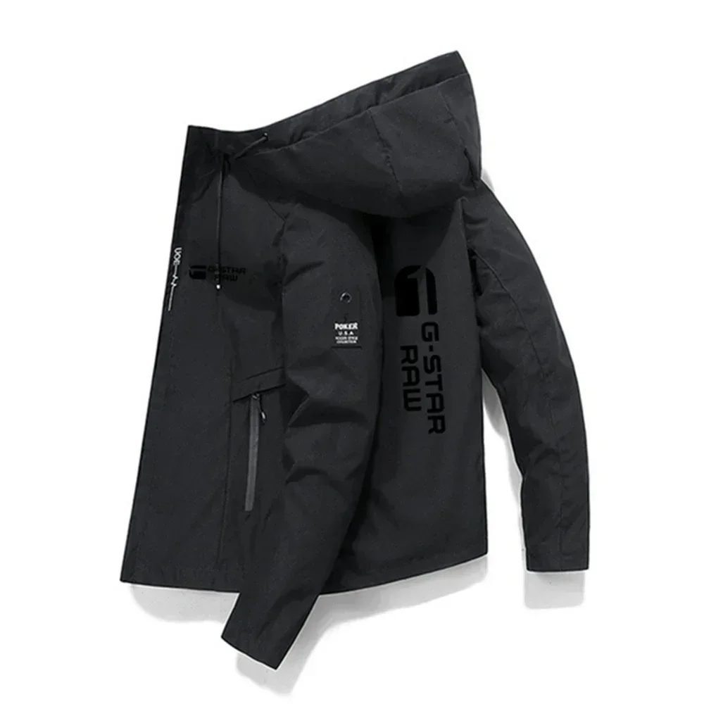 Korean New Men's Printed Outdoor Sports Jackets for the Autumn and Winter Men's Windproof Fashionable Casual Coats & Jackets thumbnail 3