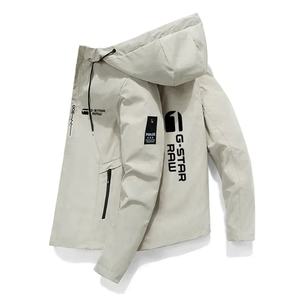 Korean New Men's Printed Outdoor Sports Jackets for the Autumn and Winter Men's Windproof Fashionable Casual Coats & Jackets thumbnail 2