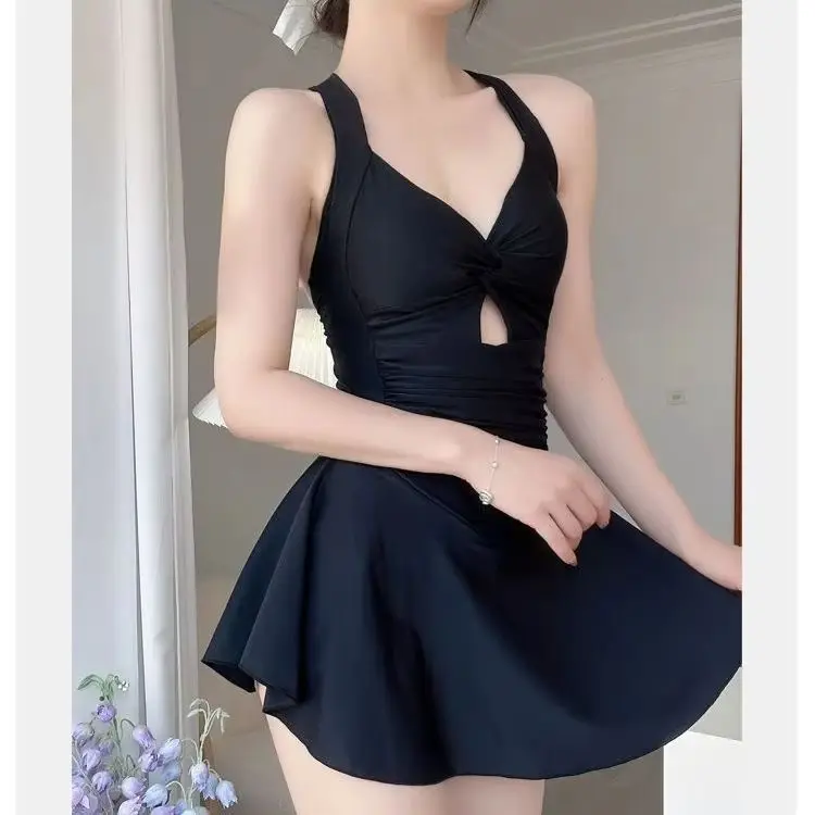 Plus Size Women's Long-Sleeve Sun Protection Solid Colour Soft and Breathable Beach and Spa Swimwear 3pcs thumbnail 4