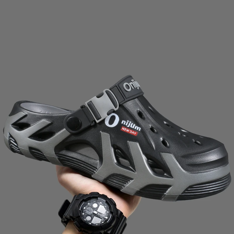 Summer Clogs For Men EVA Soft Slippers Outdoor Beach Sandals New Men Casual Garden Water Shoes Male Breathable Beach Slippers thumbnail 3
