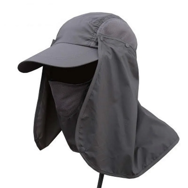 1Pc Bicycle Riding Headgear UV Protection Cap Outdoor Visor Mountaineering Hat Fisherman Hat Breathable thumbnail 2