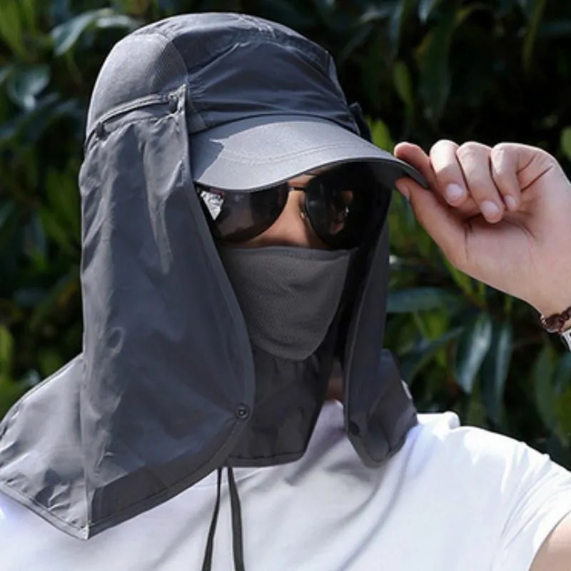 1Pc Bicycle Riding Headgear UV Protection Cap Outdoor Visor Mountaineering Hat Fisherman Hat Breathable thumbnail 4