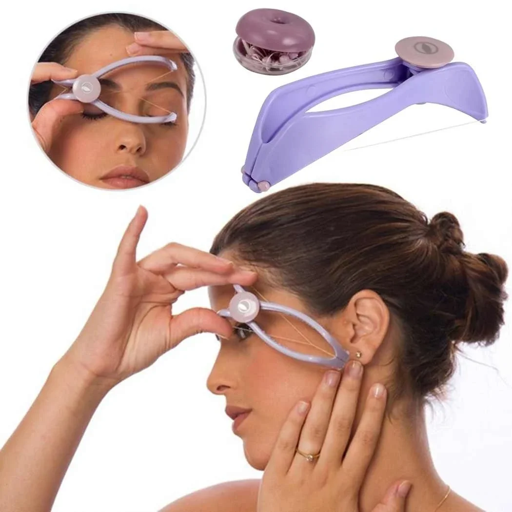 1 Pcs Protable Mini Spring Threading Epilator Women Facial Hair Remover Face Cheeks Leg Arm Eyebrow Epilator Tool Dropshipping