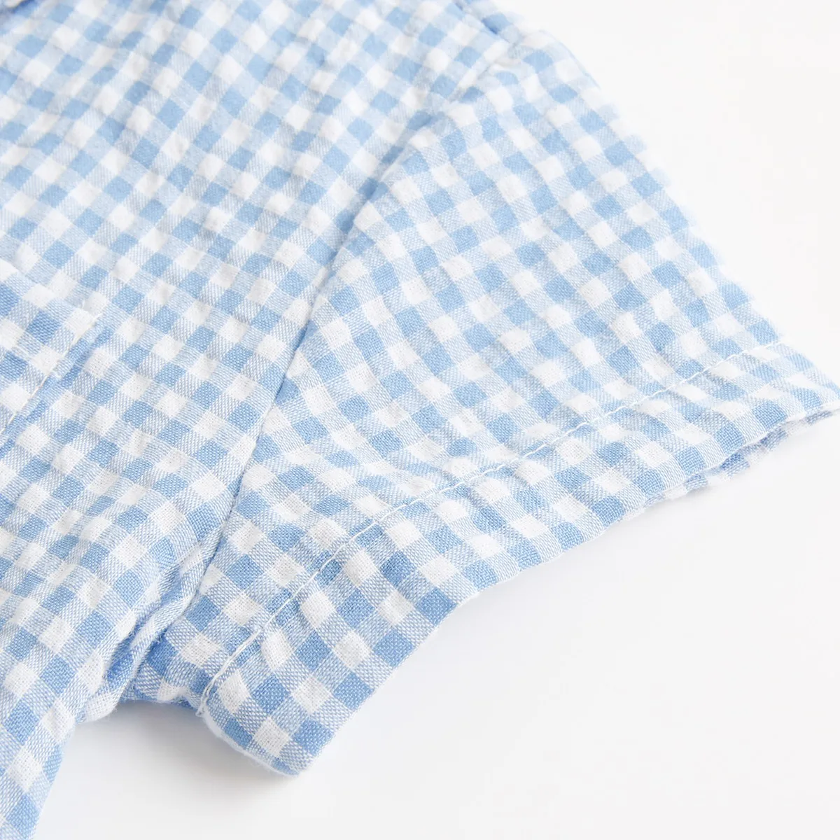 Sanlutoz Summer Baby Boys Jumpsuits Cotton Fashion Short Sleeve Plaid Baby Clothing thumbnail 5