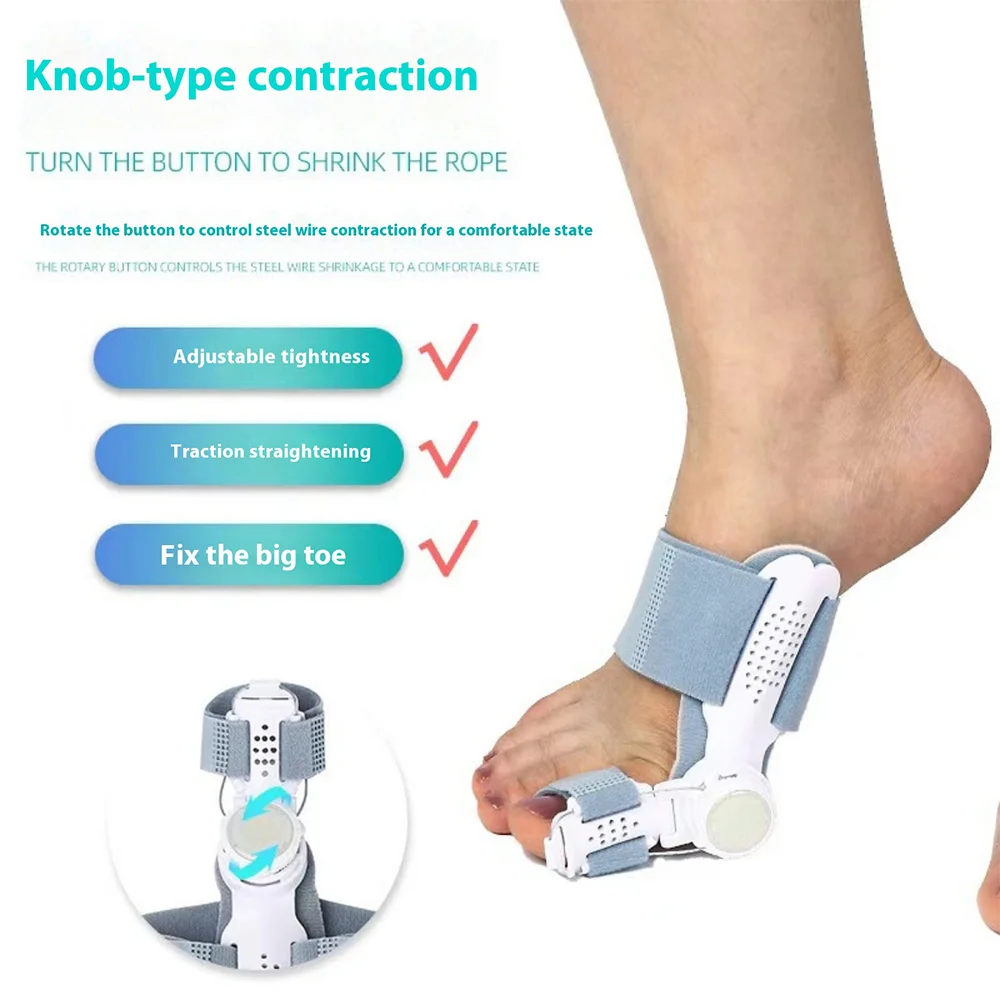 Bunion Corrector Foot Hallux Valgus Braces Rotatable Toe Separator Straightener Adjustable Pedicure Finger Toe Corrector Unisex thumbnail 4