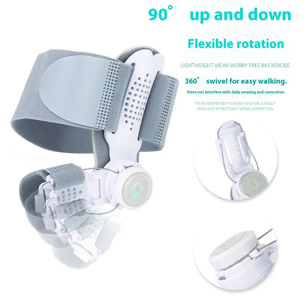 Bunion Corrector Foot Hallux Valgus Braces Rotatable Toe Separator Straightener Adjustable Pedicure Finger Toe Corrector Unisex thumbnail 3