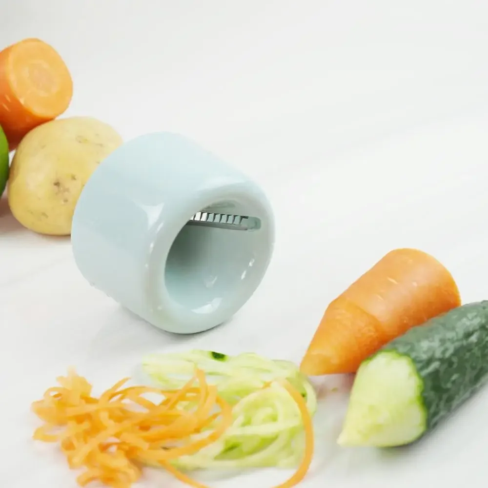 Handheld Spiral Blade Grater Carrot Cucumber Grater Vegetable Fruit Spiralizer Slicer Salad Tool Spaghetti Maker Kitchen Gadget thumbnail 2