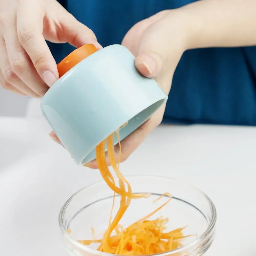 Handheld Spiral Blade Grater Carrot Cucumber Grater Vegetable Fruit Spiralizer Slicer Salad Tool Spaghetti Maker Kitchen Gadget thumbnail 3