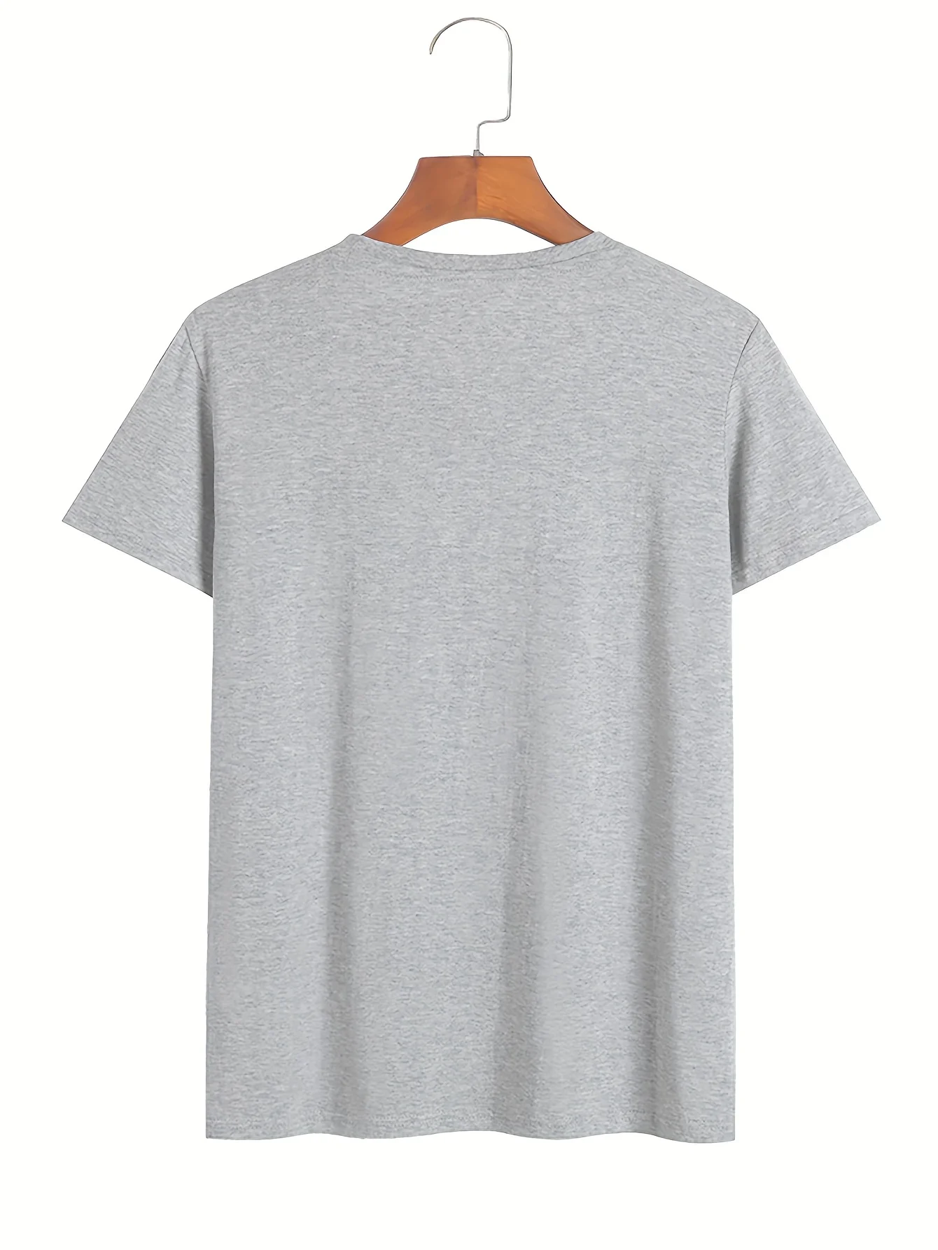 Summer 100% pure cotton men's fashionable casual GOD FIRST letter pattern printed loose round neck short sleeved T-shirt top thumbnail 2
