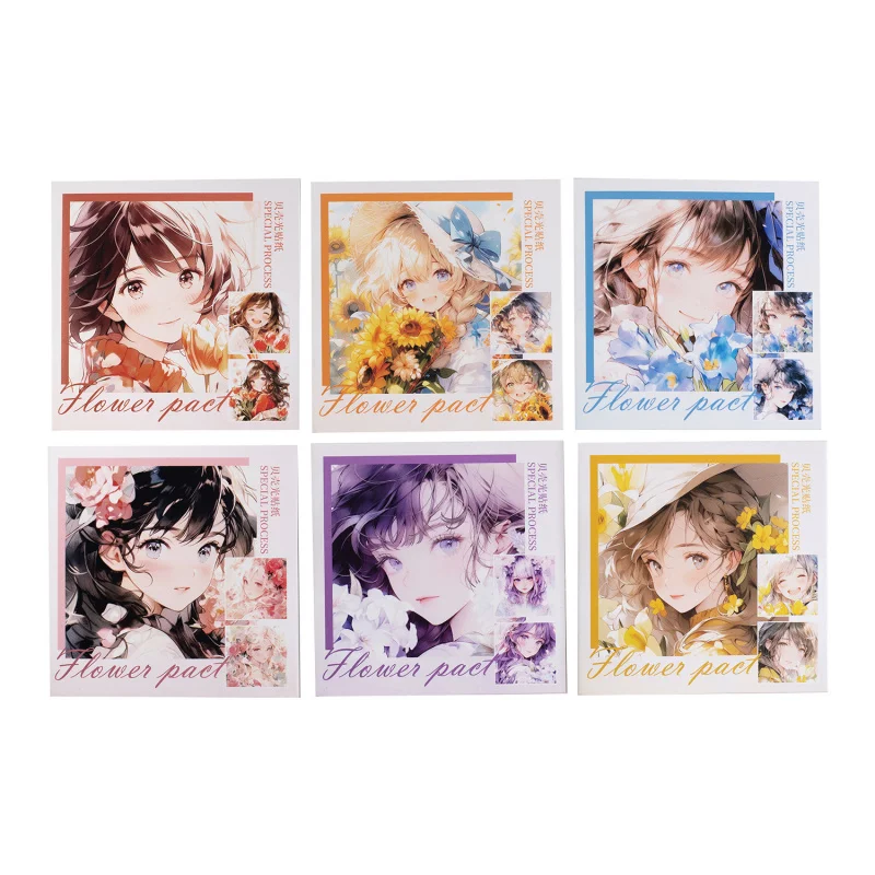 1pack/10pcs Anime Girl Character Stickers, Cute Manga Female Designs & Self-Adhesive, for Journal DIY Scrapbook Deco thumbnail 5