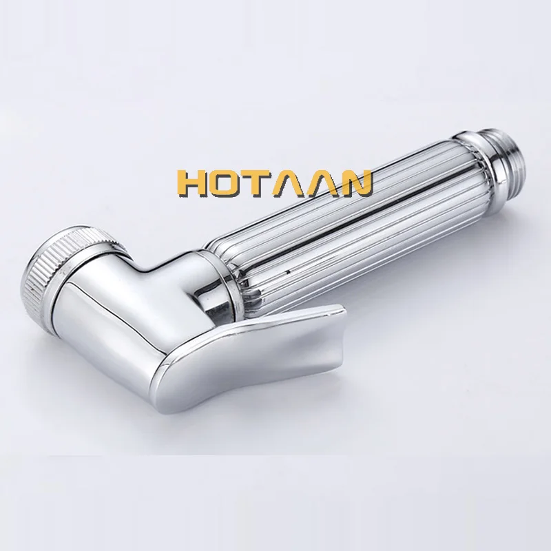 Chrome Plated Bidet Faucet bathroom bidet toilet faucet mixer hygienic shower clean muslim shower portable bidet gun sprayer thumbnail 2