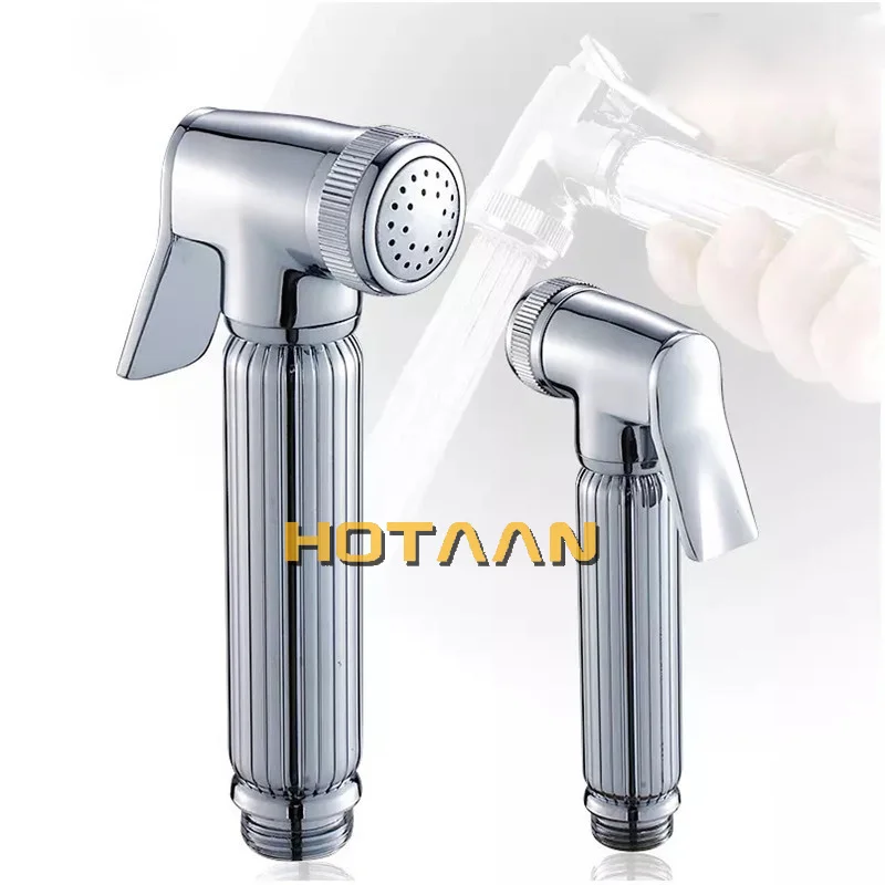 Chrome Plated Bidet Faucet bathroom bidet toilet faucet mixer hygienic shower clean muslim shower portable bidet gun sprayer thumbnail 5