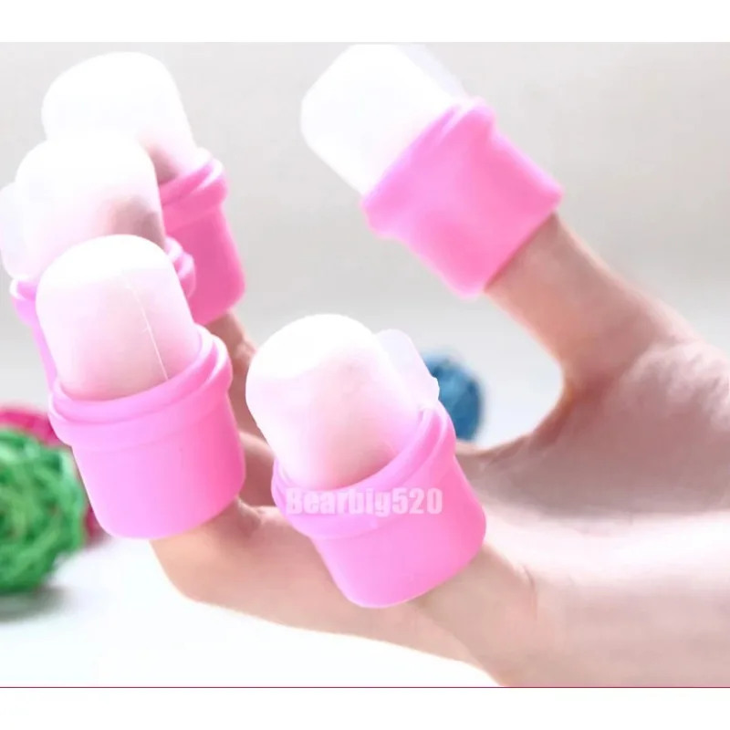 New 10 Pcs Wearable Nail Soakers Polish Remover DIY Acrylic UV Gel Cap Tip Set thumbnail 4