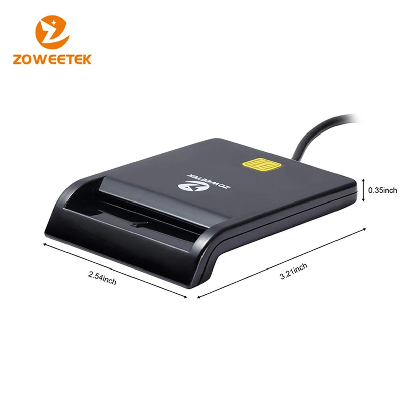 Zoweetek USB ID Smart Card Reader Electronic DNI Reader for ISO 7816 EMV IC DNIE Chip DNI Smart Card ZW-12026-1 thumbnail 4