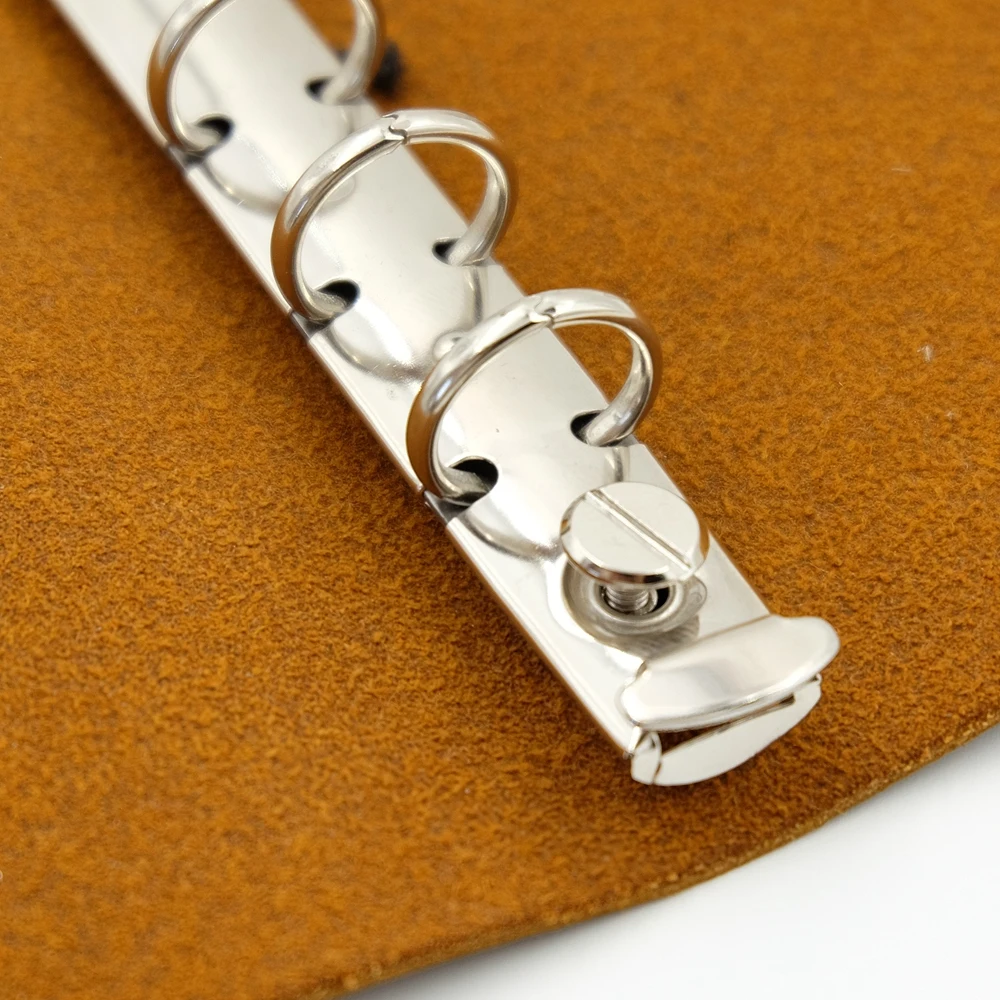 Loose-Leaf Notebook Binder Metal Clip Ring for A4 B5 A5 A6 A7 B7 Sizes 1.5/2/3cm Diameter DIY School Supply Accessories thumbnail 5