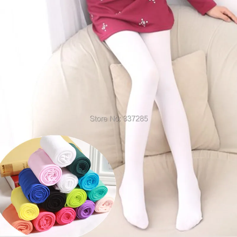 Spring/autumn candy color children tights  for baby girls kids cute velvet pantyhose tights stockings for girls dance tights thumbnail 2