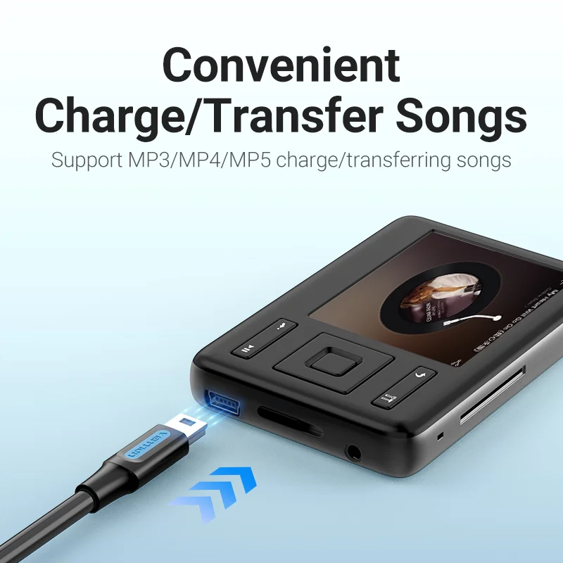 Vention Mini USB Cable Fast Charging USB to Mini USB Data Cable for Digital Camera HDD MP3 MP4 Player DVR GPS Mini USB 2.0 Cable thumbnail 5