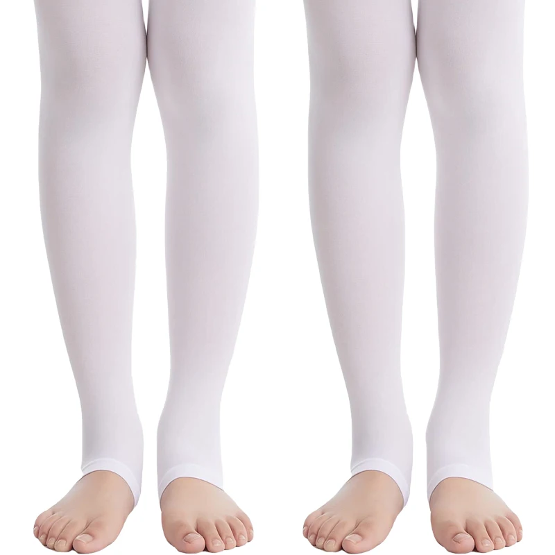 Summer Girl's 60Den Thin Semitransparent Velvet Matte Stirrup Tights Footless Soft Tights for Children Daily Wear S-XXL/80-160cm thumbnail 4