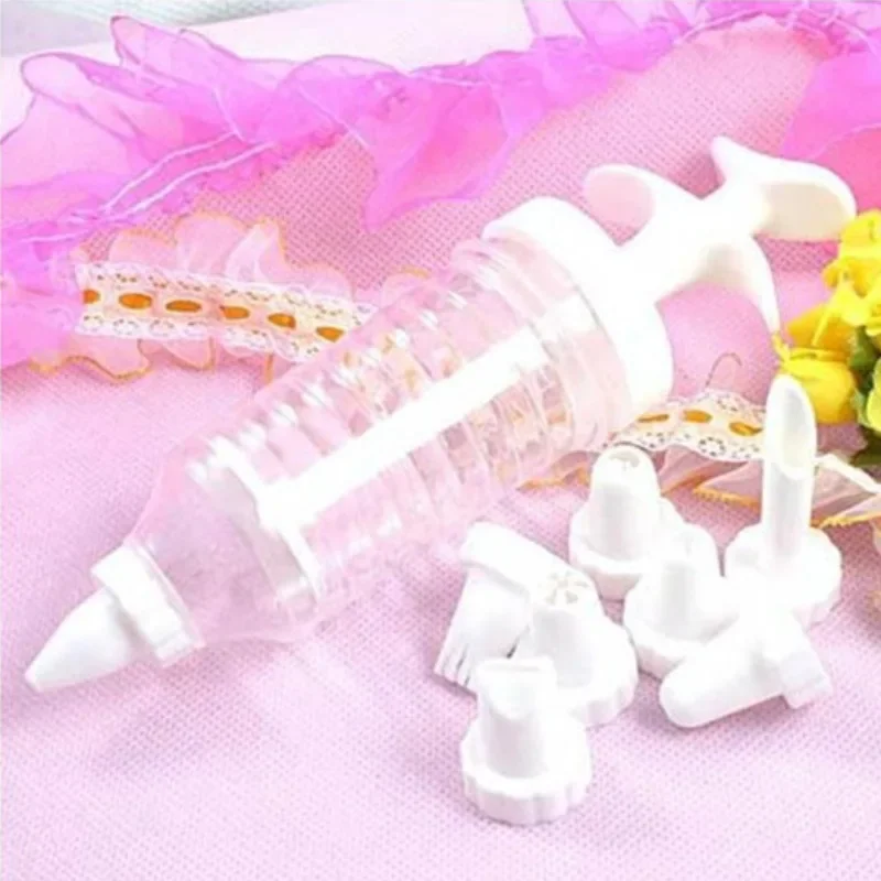 Delicate Cake Decorating Icing Piping Cream Syringe Tips 8 Nozzles Set Tool for kitchen baking use thumbnail 3