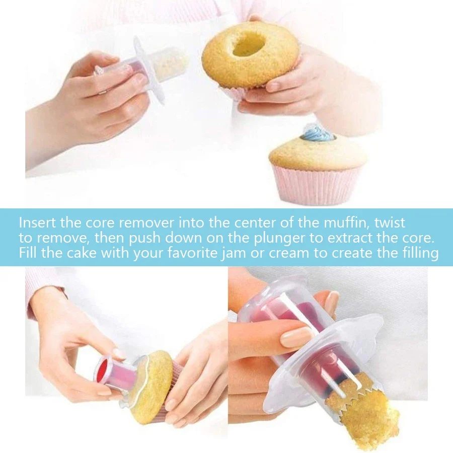 Kitchen Cake Tools Cupcake Muffin Cake Corer Plunger Cutter Pasty Decorating Divider Mould thumbnail 5