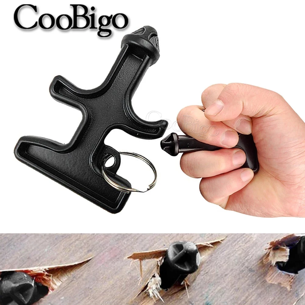 1pcs Plastic Self Defense Stinger Weapons Self-defense Duron Keychain Ring Keyring Drill Mini Personal Security Protection Tool thumbnail 4