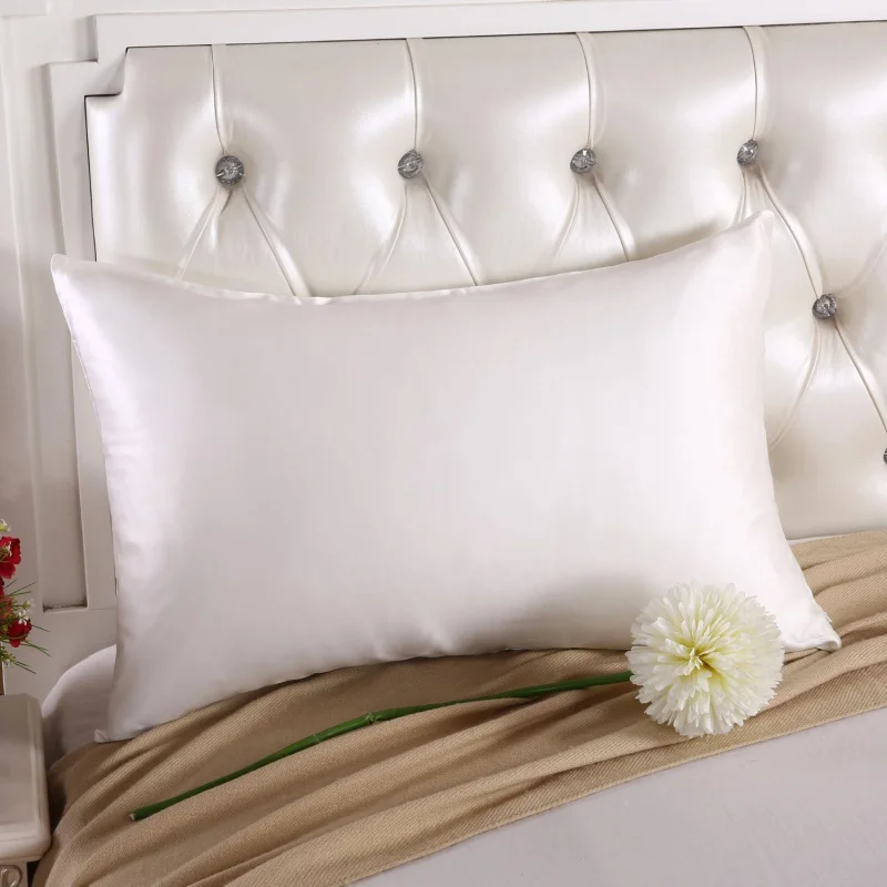 100% Nature Mulberry Silk Pillowcase Zipper Pillowcases Pillow Case For Healthy Standard Queen King Multicolor thumbnail 3