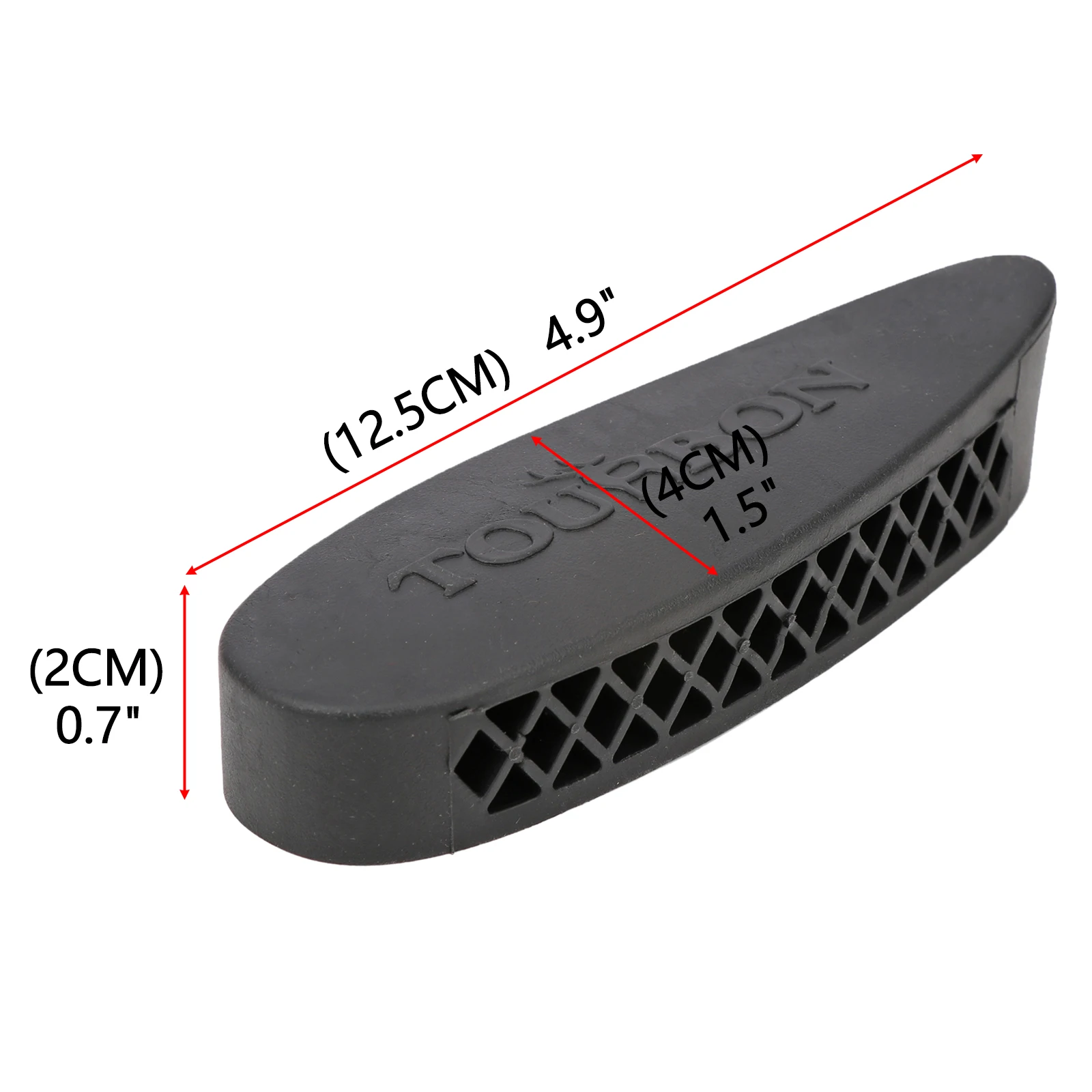 Tourbon Hunting Accessories Airsoft Sports Gun Butt Stock Rubber Pad Shotguns Rifle Shooting Non-Slip Recoil Pad thumbnail 2