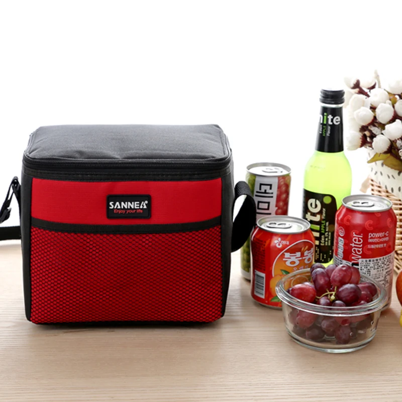 Portable Travel Picnic Necessity Kit Thermal Insulated Tote Lunch bolsa termica Bag  Cooler Box Handbag thumbnail 2