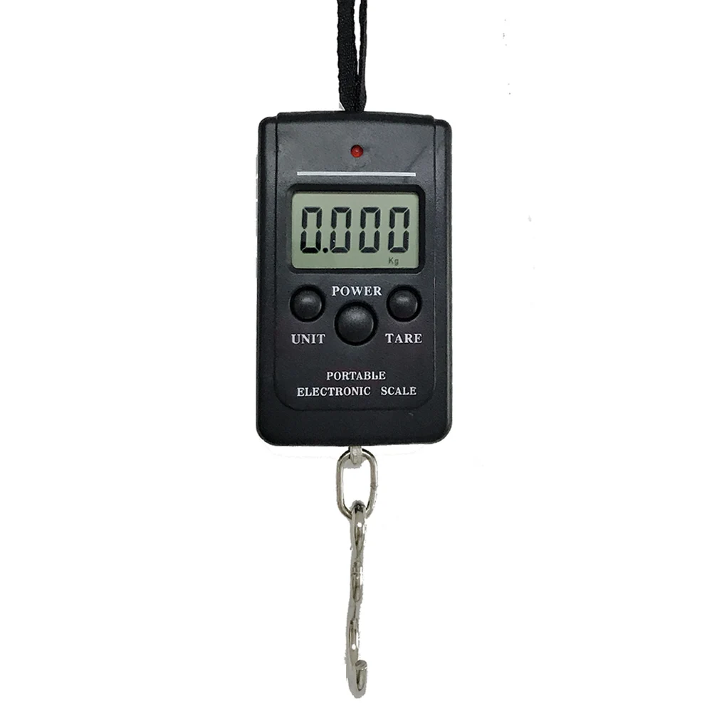 40kg 88lb Digital Handy Hanging Scales Portable Luggage Suitcase Weighting Fishing Scale Tool Carp Fish Hook Lures Tackle Box thumbnail 4