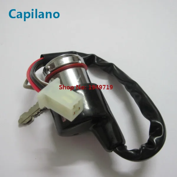 motorcycle scooter GN125 4 wire line ignition switch power door lock set for Suzuki 125cc GN 125 electric spare parts thumbnail 3