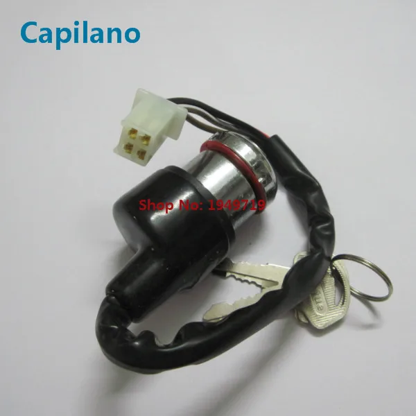 motorcycle scooter GN125 4 wire line ignition switch power door lock set for Suzuki 125cc GN 125 electric spare parts thumbnail 5