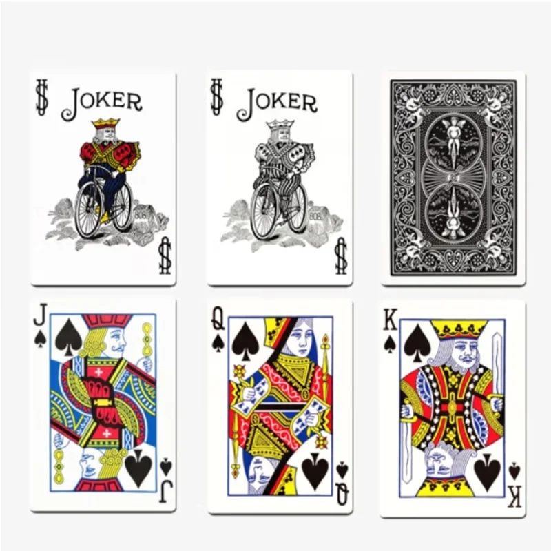 Bicycle Classic Black Deck Rider Back Playing Cards Standard Index Poker Magic Card Games Magic Tricks Props for Magician thumbnail 2