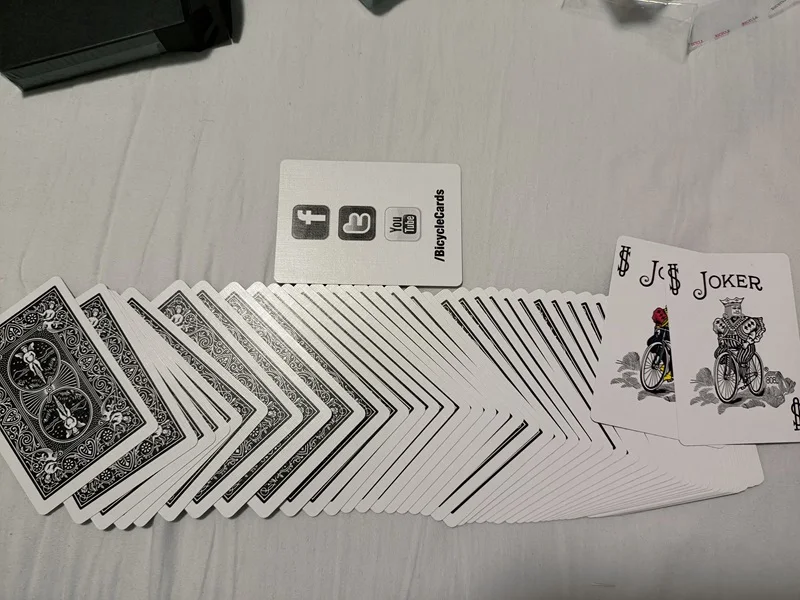 Bicycle Classic Black Deck Rider Back Playing Cards Standard Index Poker Magic Card Games Magic Tricks Props for Magician thumbnail 5