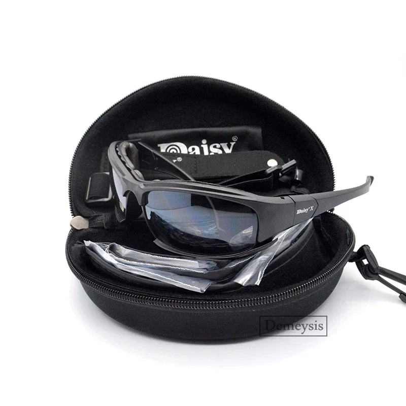 Daisy Tactical Polarized Glasses Outdoor Sport Goggles Sunglasses with 4 Lens Original Box Men Shooting Hiking Eyewear Gafas thumbnail 3