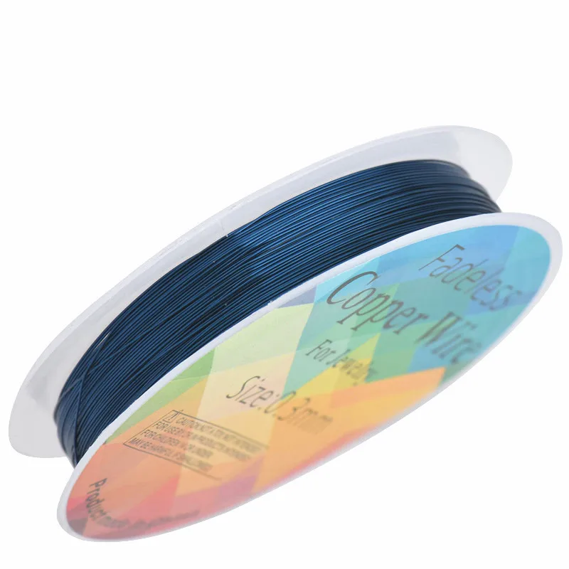 Colorfast Copper Wire For Bracelet Necklace Jewelry DIY Accessories 0.2/0.25/0.3/0.5/0.6/0.7/1.0mm Craft Beading Wire HK018 thumbnail 4