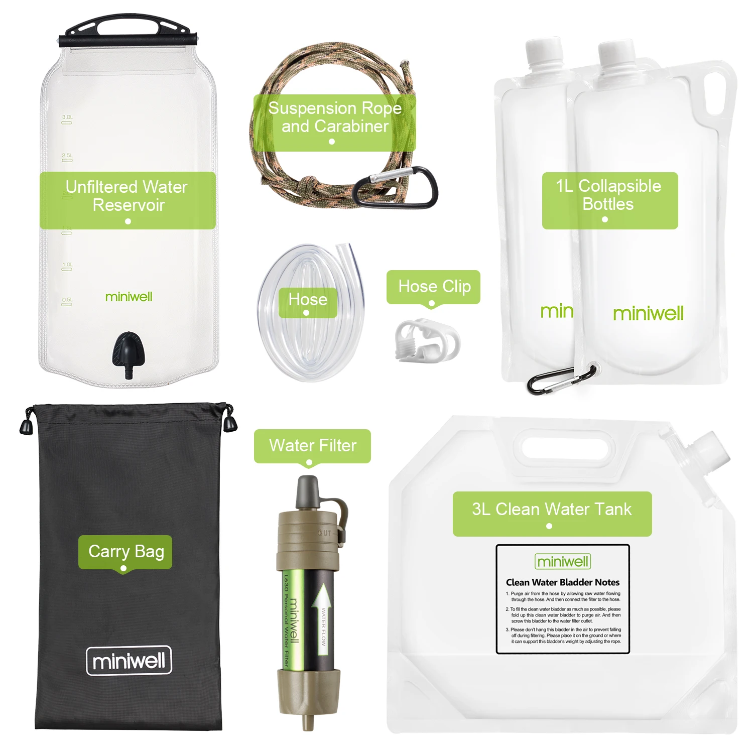 Miniwell L630 Personal Camping Purification Water Filter Straw for Survival or Emergency Supplies thumbnail 6