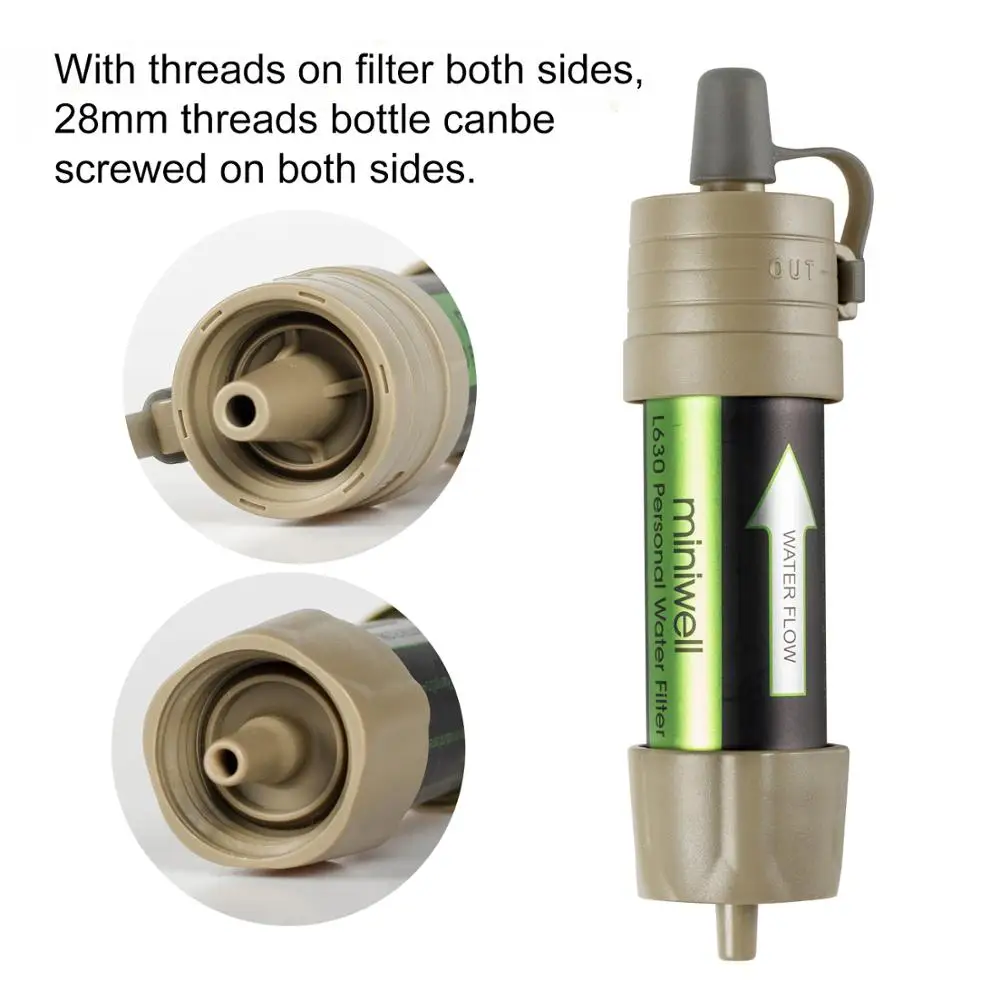 Miniwell L630 Personal Camping Purification Water Filter Straw for Survival or Emergency Supplies thumbnail 3