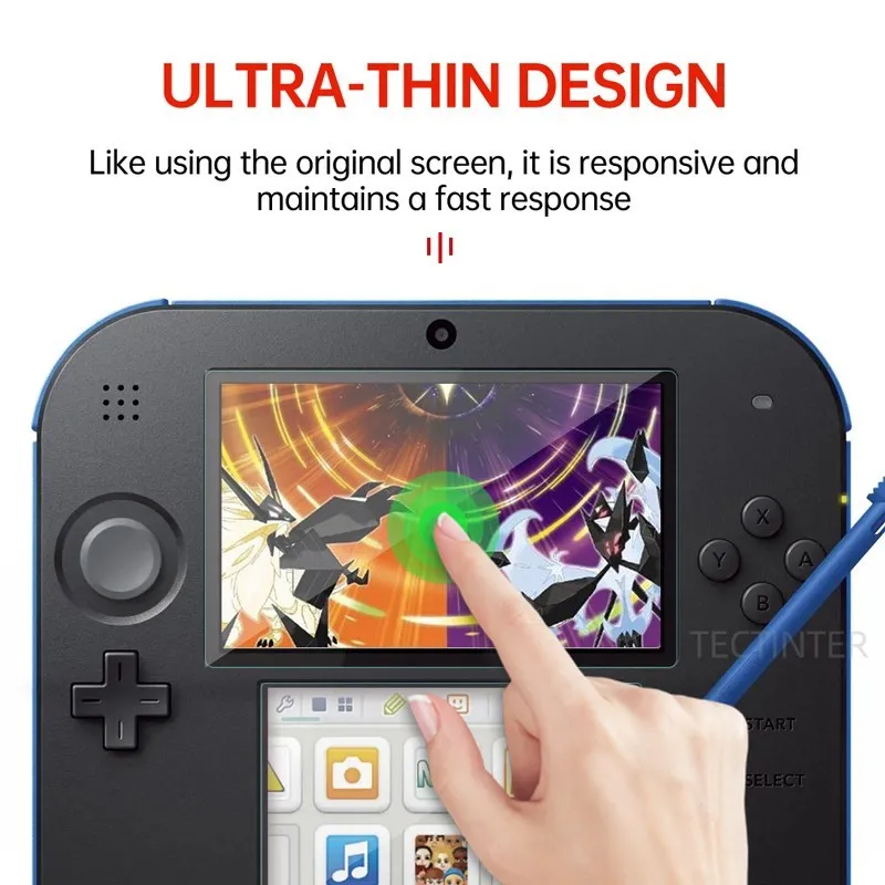 2Sets LCD Screen Protector Guard Film Compatible with Nintendo 2DS Clear Touch Protective Seal Film For Nintendo 2DS Accessories thumbnail 2