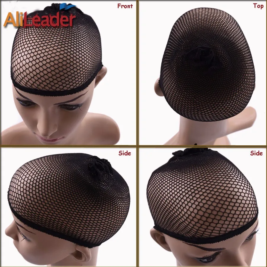 1/2/5Pcs Nylon Hair Net Good Quality Wig Hair Nets With Elastic New Fashion Hairnet Mesh Wig Caps For Women Open Ended Wig Cap thumbnail 4