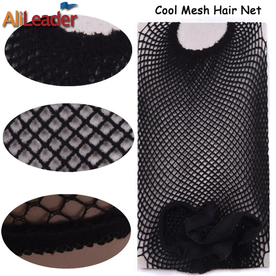 1/2/5Pcs Nylon Hair Net Good Quality Wig Hair Nets With Elastic New Fashion Hairnet Mesh Wig Caps For Women Open Ended Wig Cap thumbnail 3