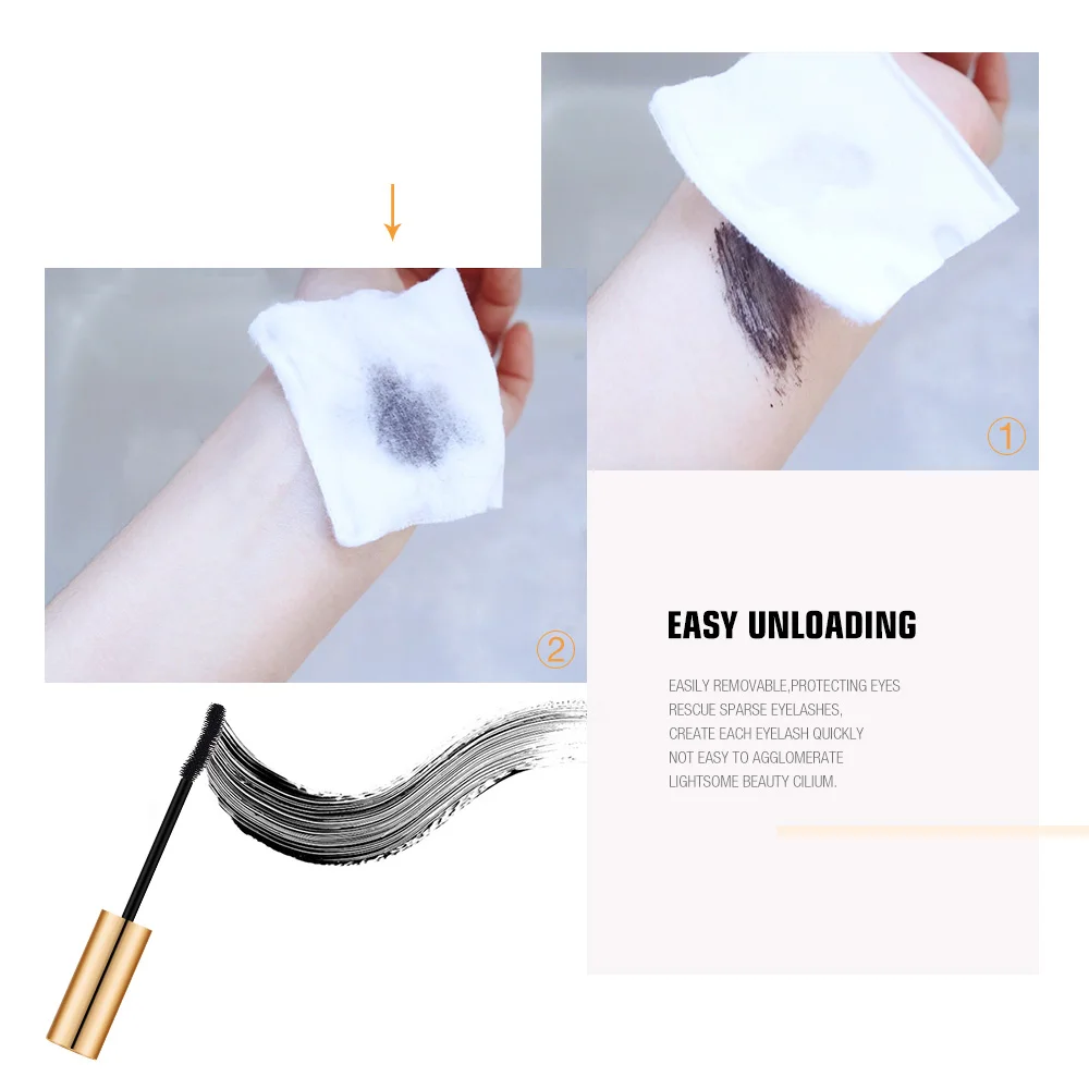 O.TWO.O 3D Mascara Lengthening Black Lash Eyelash Extension Eye Lashes Brush Beauty Makeup Long-wearing Gold Color Mascara thumbnail 4