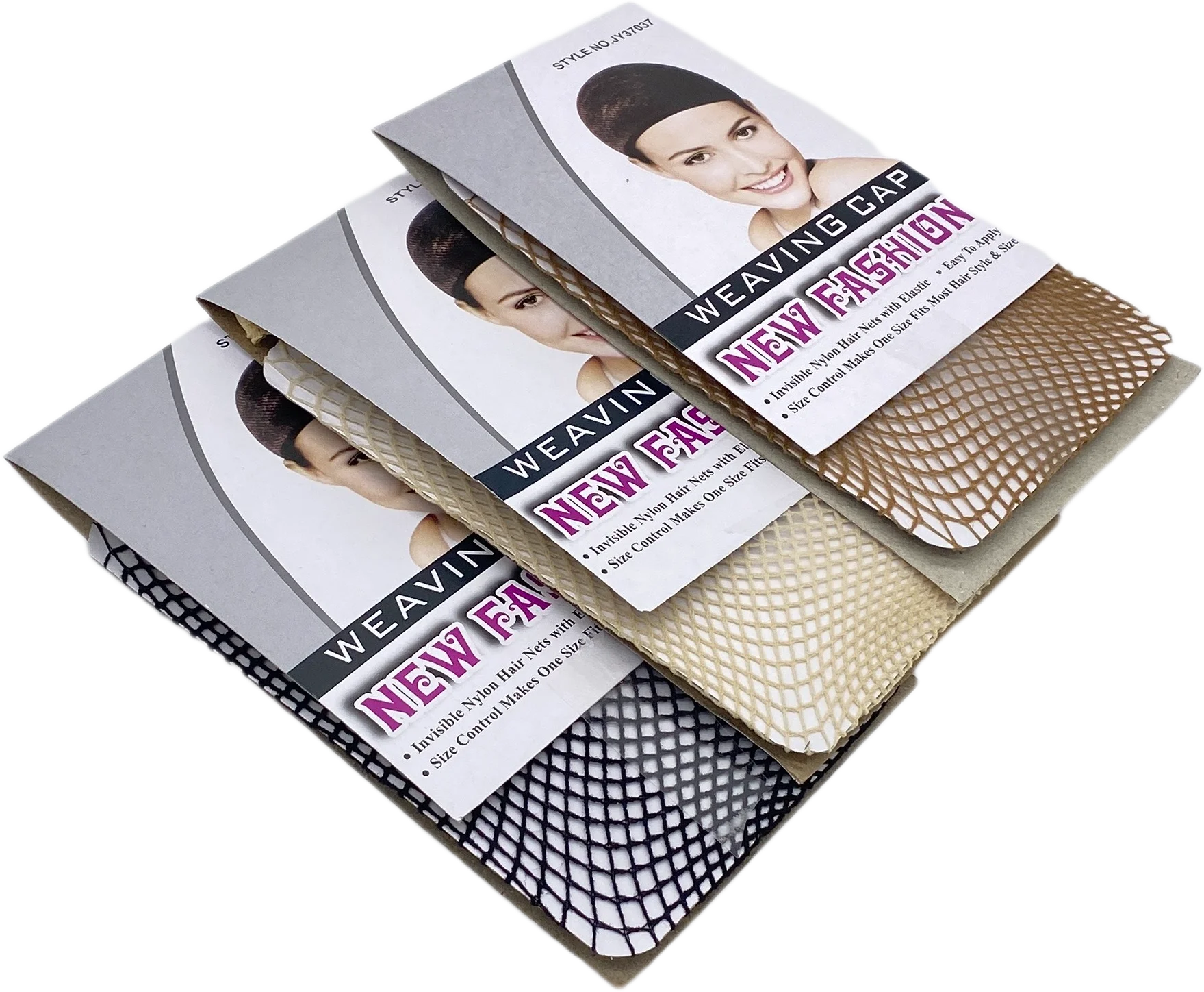 20 packs NEW Fashion  Weaving Cap Stretchable Elastic Hair Net Top Open Snood Wig Cap Hairnet Hair Mesh thumbnail 6