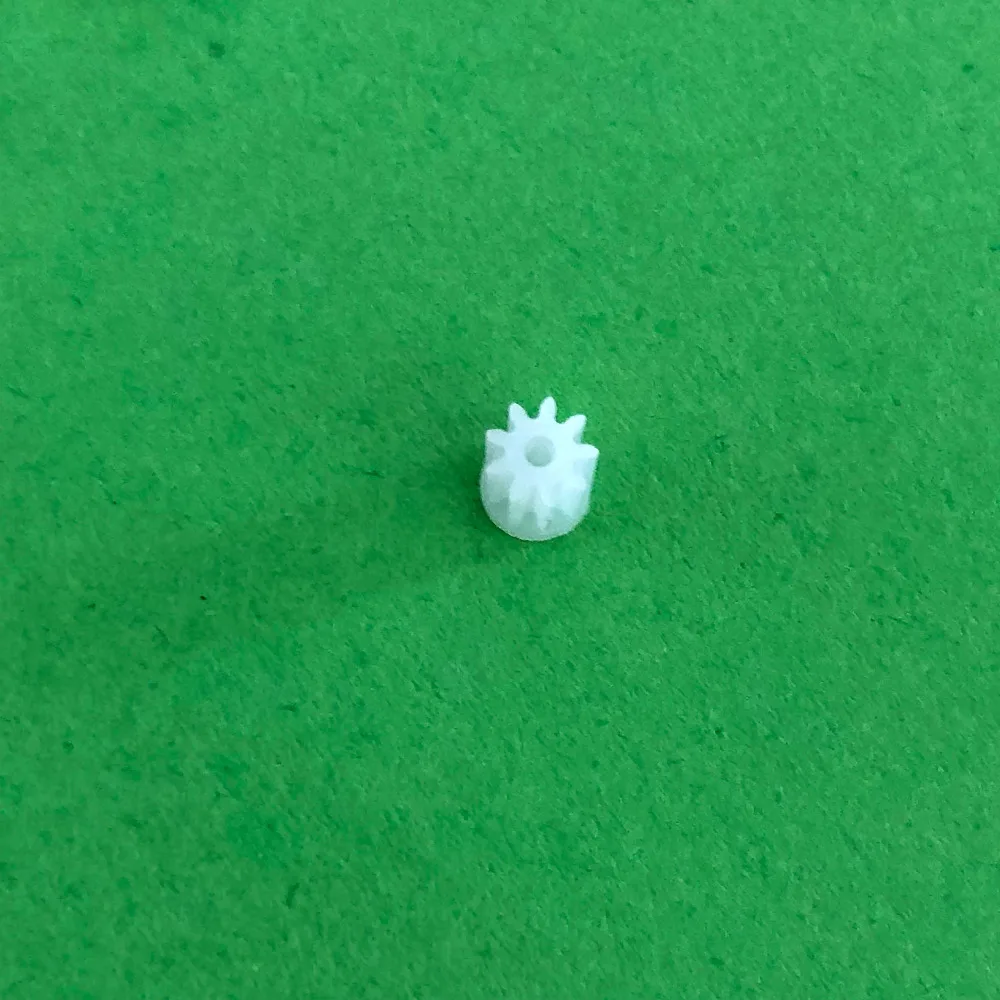 10pcs/lot  K021Y  91A Mini Plastic Motor Shaft Gear Sets 9 Tooth 1mm Hole Diameter DIY Helicopter Robot  High Quality On Sale thumbnail 2